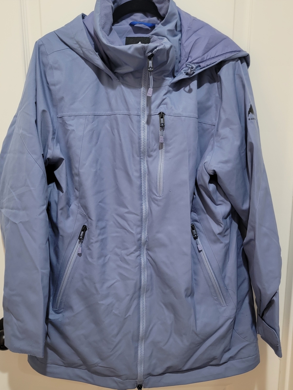 Women's Burton Lavender Blue Waterproof Hooded Snowboard/Ski Jacket